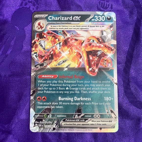 Black Charizard EX Pokémon Card - Picture 1 of 11